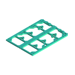 Render of MODULITH 240 Under-Table Rail - 2W section